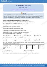 Đề thi giữa kì 2 Toán 9 - Đề số 5